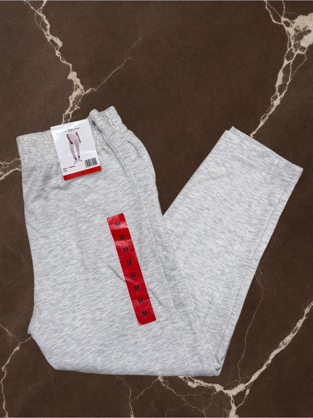 Danskin Light Gray Women's Medium Luxe Retro Jogger Pants - NWT